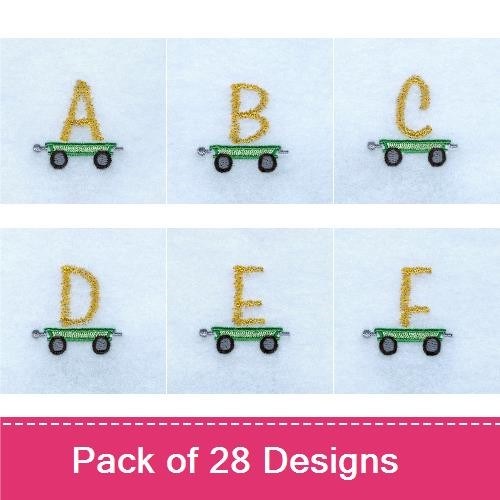 Tractor Alphabet Design Pack
