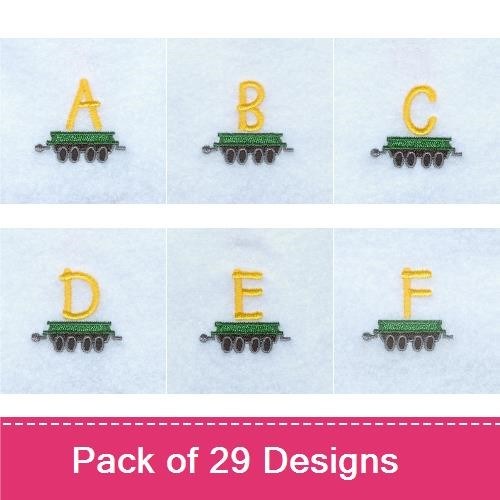 Train Alphabet Design Pack