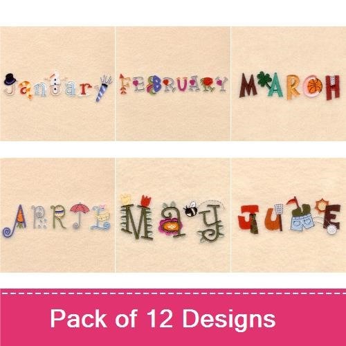 Decorative Months Design Pack
