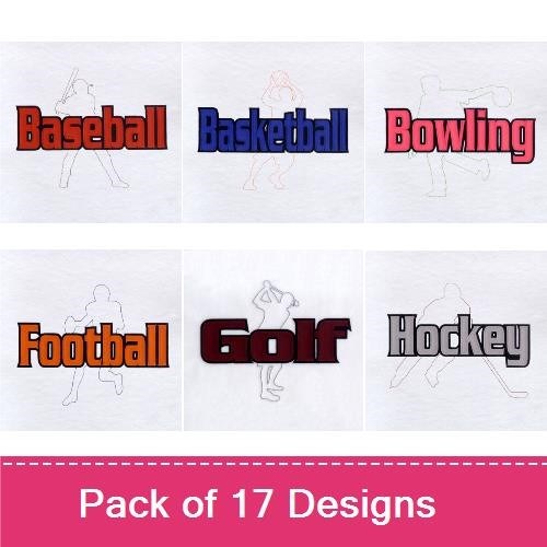 Multi Color Sport Applique 2