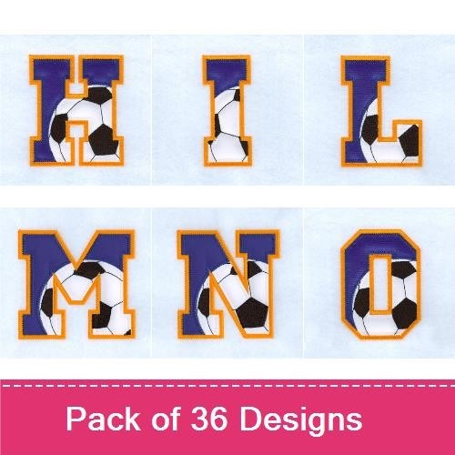 Soccer Applique Alphabet