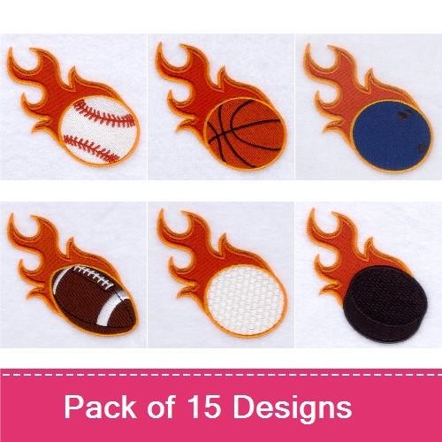 Flaming Sports Balls