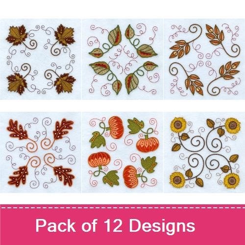 Fall Jacobean Squares