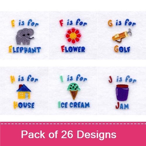 Elephant, Flower & Golf Embroidery Bundle – House, Ice Cream & Jam (26 Designs)