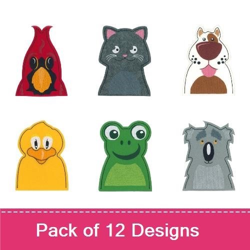 Animal Embroidery Bundle – Cute Characters (12 Designs)