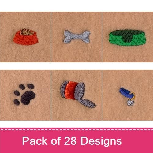 Dog Bowl & Bone Embroidery Bundle – Pet Accessories (28 Designs)