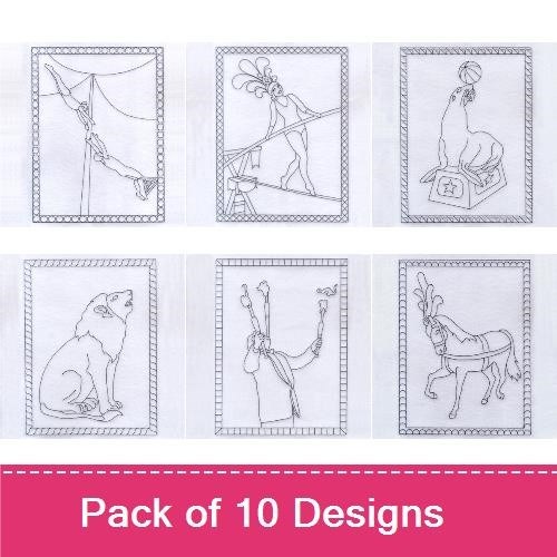 Circus Coloring Book Design Pack