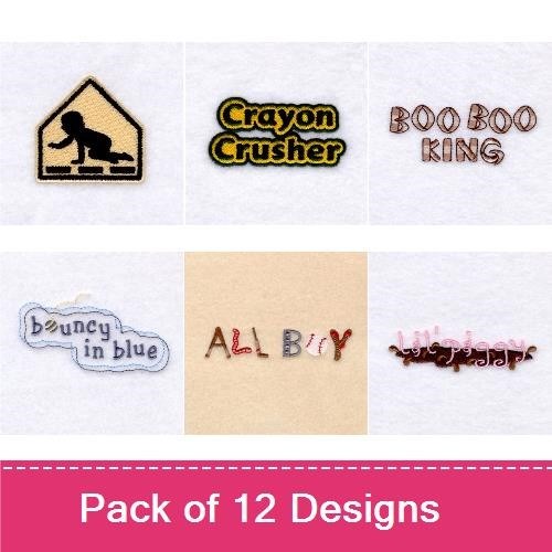 Cute Baby Phrases 5 Design Pack