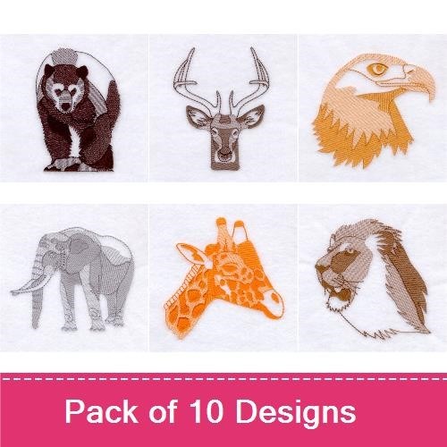 Wildlife Toile Design Pack