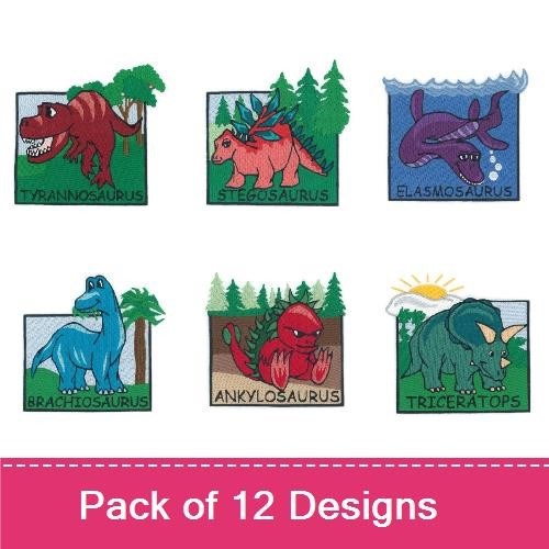Kids Dinosaur Squares