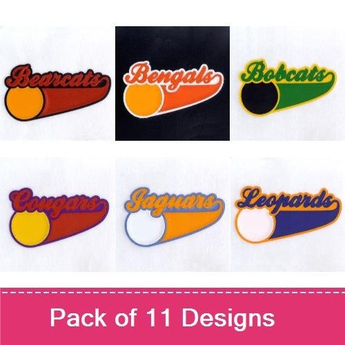 Cat Mascot Applique