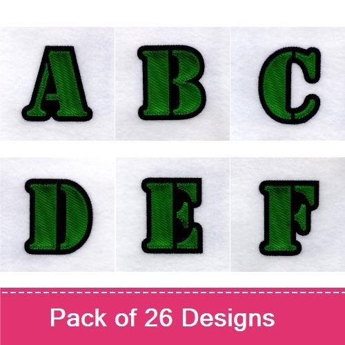 Stencil Applique Alphabet