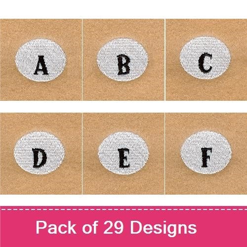 Alphabet Letters Embroidery Bundle – Letter A, Letter B, Letter C, Letter D & More (29 Designs)