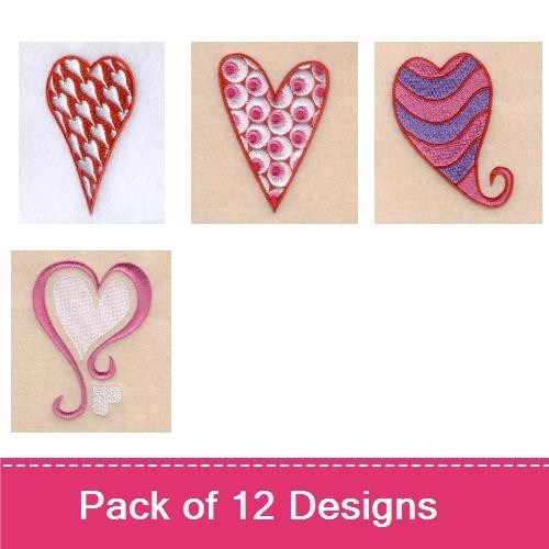 Funky Valentine Hearts