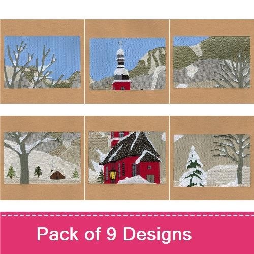Winter Church Scene