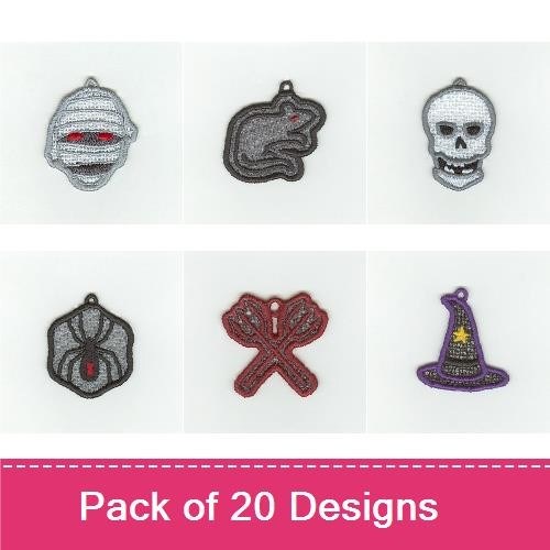 Lace Halloween Charms
