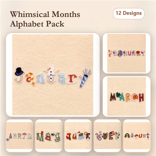Decorative Months Design Pack