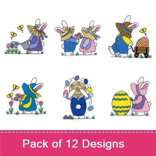 Easter Sunbonnet Bunnies