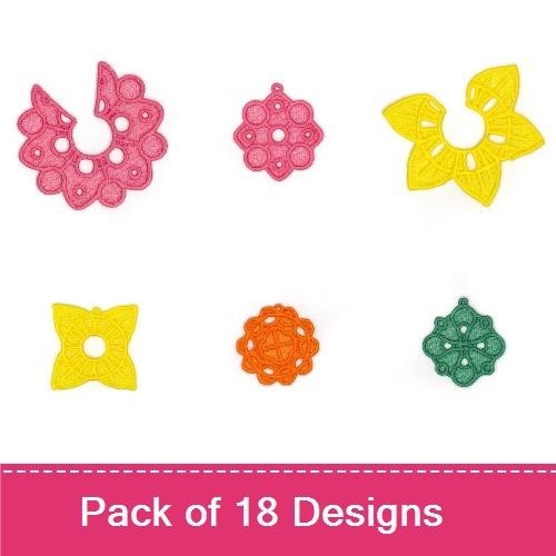 Wine Glass Lace Charms