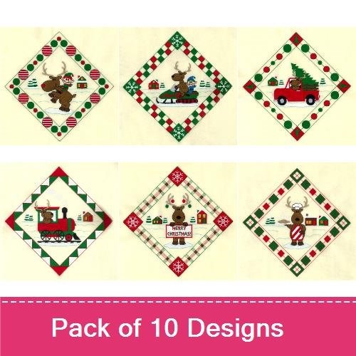 Reindeer Potholders