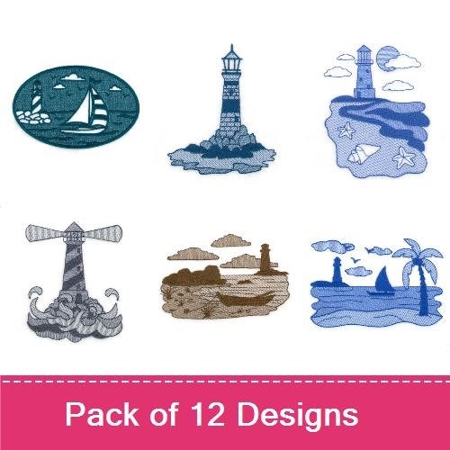 Lighthouse and Beach Scnes