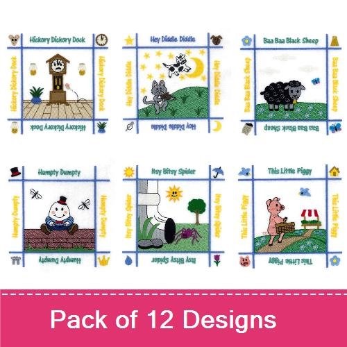Nursery Rhyme Quilt Squares
