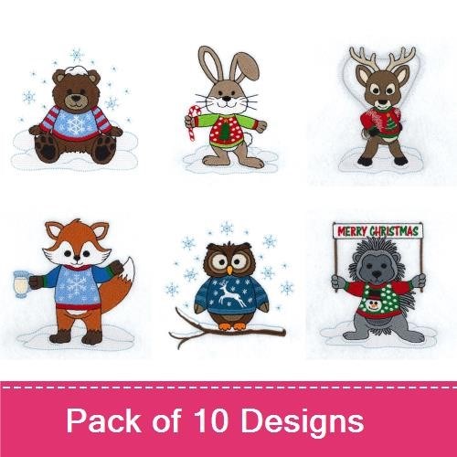 Critters in Ugly Christmas Sweaters