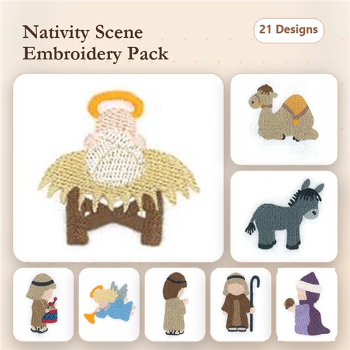 Nativity Scene Table Runner