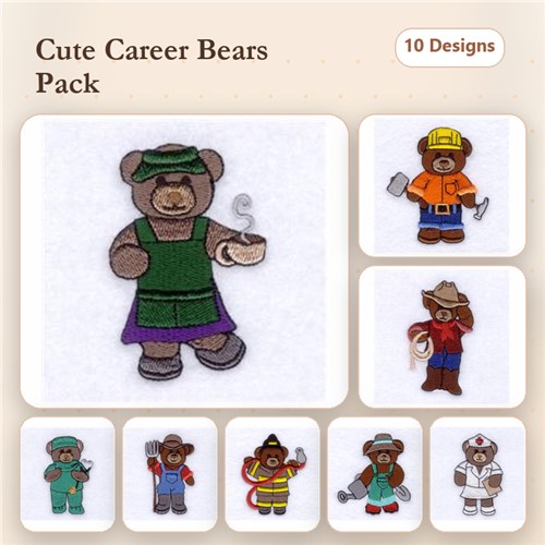 Teddy Bears At Work Design Pack
