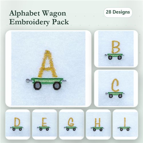 Tractor Alphabet Design Pack