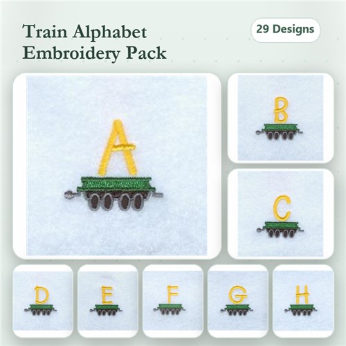 Train Alphabet Design Pack