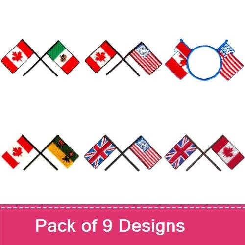 Canada - Crossed Flags