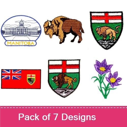 Manitoba Heritage Embroidery Designs Bundle – Legislative Building, Bison, Pine Branch & More (7 Designs)
