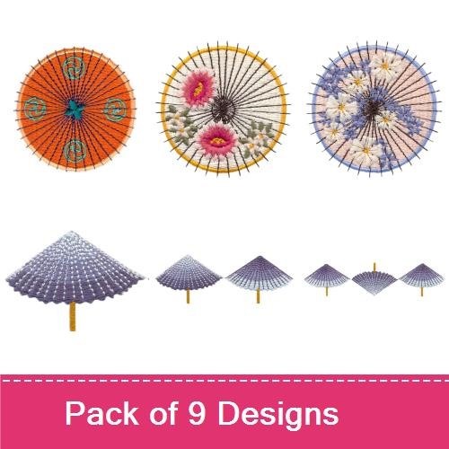Colorful Circular Motifs Embroidery Bundle – Floral, Spirals, Geometric & More (9 Designs)