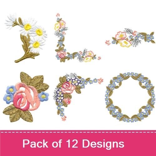 Garden Flowers Set