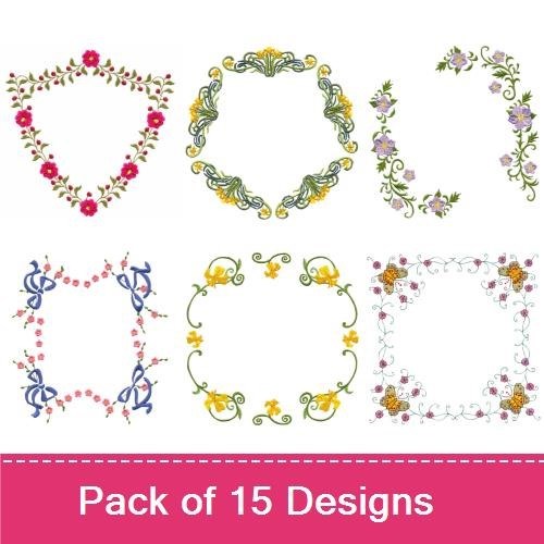 Floral Quilting Frames