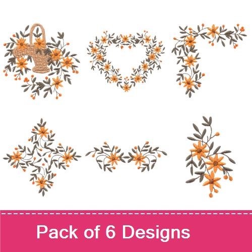Floral Basket Set 2