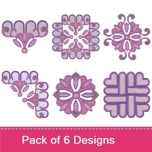 Stylized Floral Swag Set