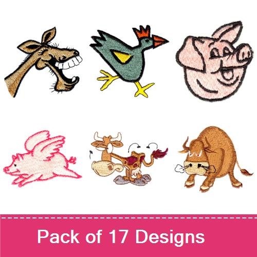 Cartoon Farm Animals