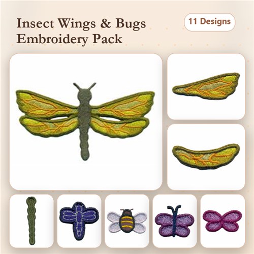 3D Dragonfly and Mini Bugs