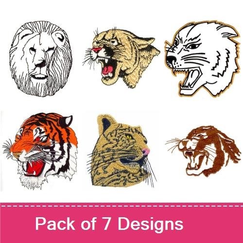 Ferocious Big Cat Heads
