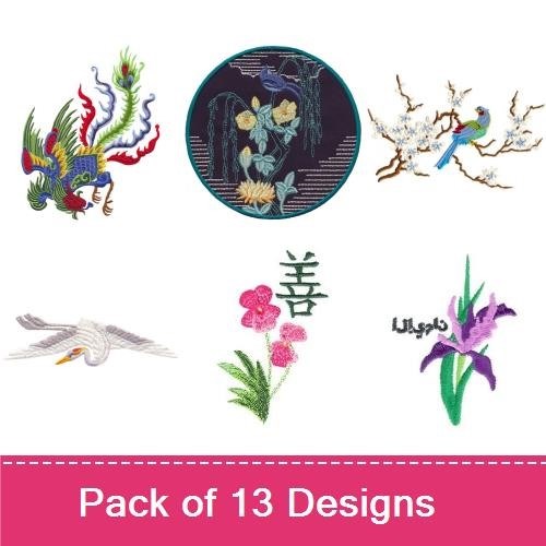 Eastern Culture Birds & Flowers