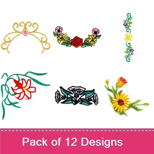 Delicate Floral Borders