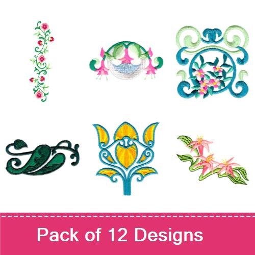 Artisitc Floral Borders