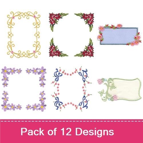 Decorative Floral Frames