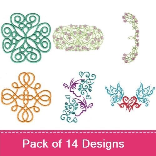 Swirly Decortative Embellishments