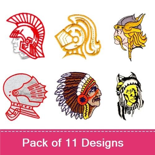 School Mascot Heads
