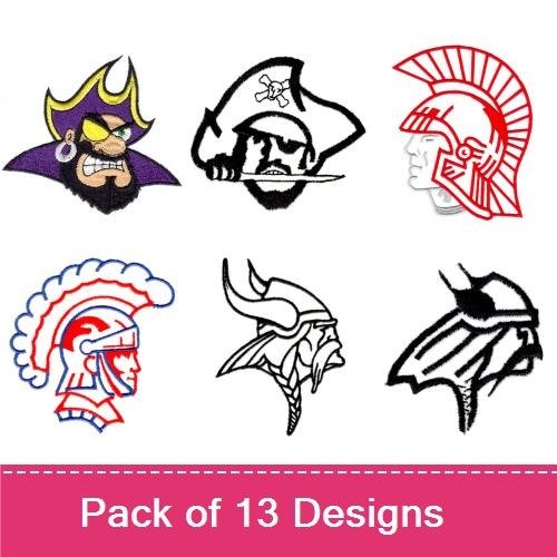 School Mascot Heads