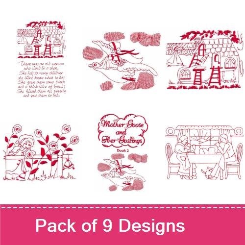 Redwork Nursery Rhymes