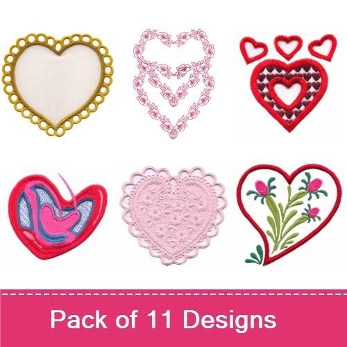 Valentine Hearts & Flowers
